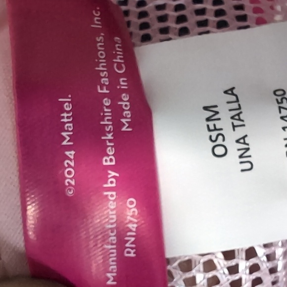 Mattel, Berkshire Fashions,Barbie Pink/White Trucker Hat,NWT. - Picture 8 of 8